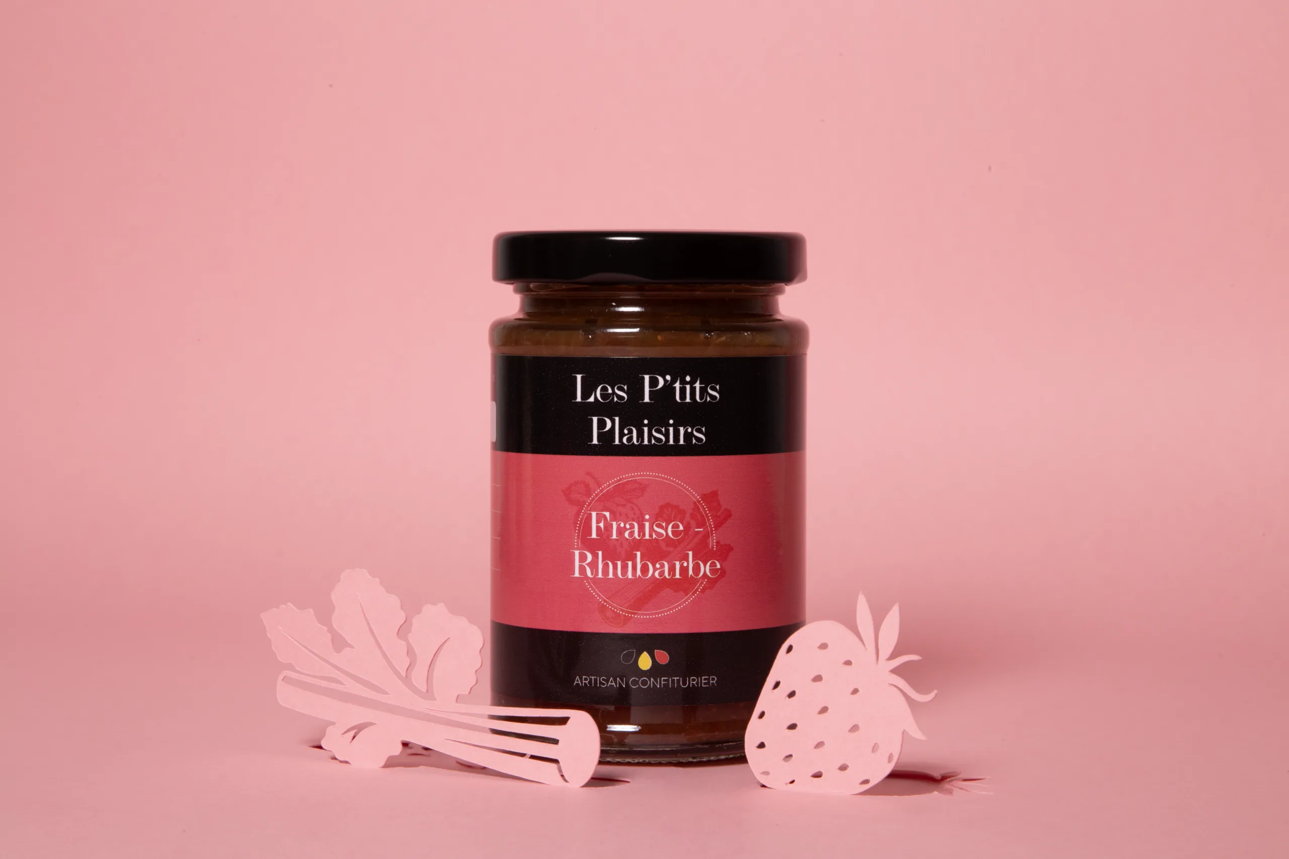 4 fraise rhubarbe papier
